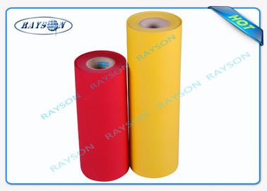 Red Yellow PP Spunbond Non Woven Polypropylene Fabric With 6 Production Lines