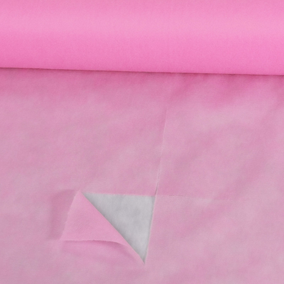 Dispoable Spunbond Non Woven Massage Table Bed Sheet With Facial Hole Pink Blue Color