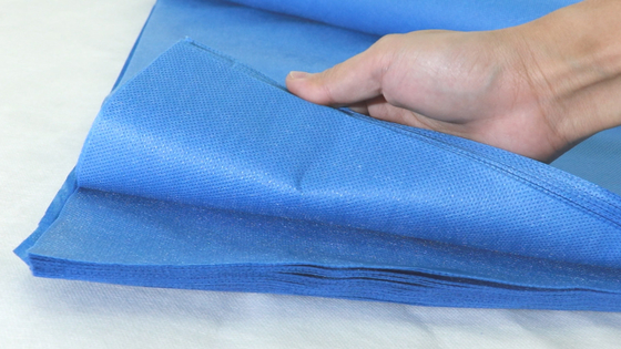 Blue And Green Antistatic SMS Disposable Bed Sheet For Medical 240 Meter