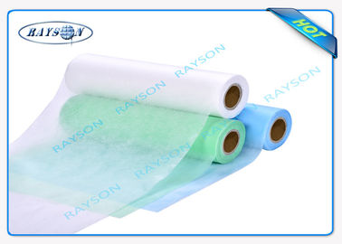 40GSM Disposable  Blue / White Furniture Non Woven Fabric Anti - Bacterial for Medical Use