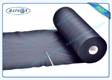 Black Perforated Pp Non Woven Fabric , Spun Bonded Non Woven Fabric For Mattress Quilting Back