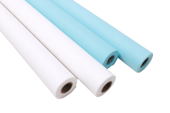 Colorful Waterproof Disposable Non Woven Tablecloth Roll 1.2m X 10m