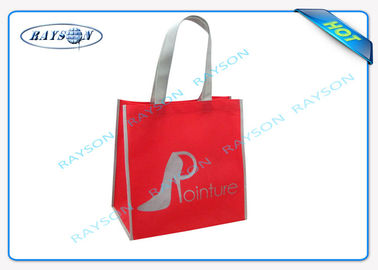 full sewing shoulder customer logo printing with cross stiching handle and bottom gussects