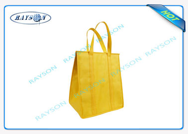 Eco Promotional Long Handle Pp Non Woven Fabric Bags Cooler Bag With Zipper