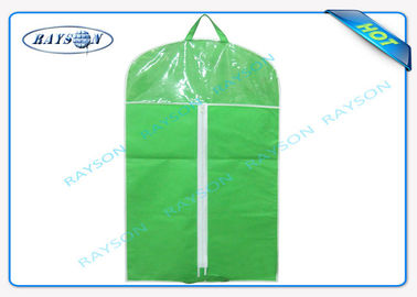 Eco Friendly Fold Down Non Woven Fabric Bags Zipper Garment Bags Recyclable