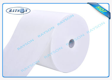 70 Gram White / Blue Color 47cm Width PP Non Woven Fabric For Box Spring Cover