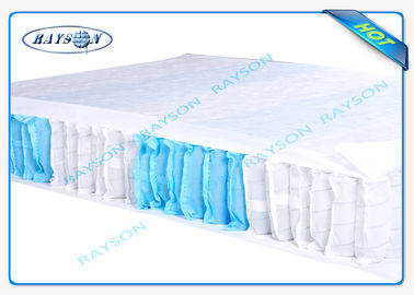 70 Gram White / Blue Color 47cm Width PP Non Woven Fabric For Box Spring Cover