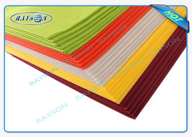 45 Gram Colorful Disposable Non Woven Tablecloth Eco Friendly