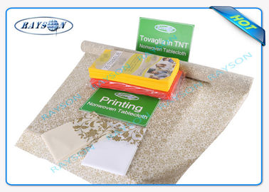 Comfortable Oilproof Printable Non Woven Fabric Tablecloth Non - Toxic