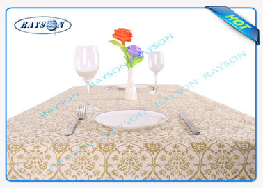 Multi - Color Disposable PP Non Woven Tablecloth With Printed Design