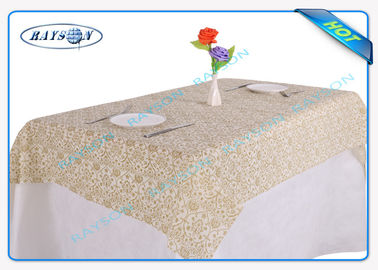 Environmental Friendly 45gr Small Roll Non Disposable Tablecloths With Printing Design