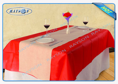 Customized Logo Disposable Non Woven Tablecloth For Italian Hotel