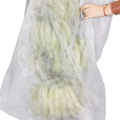 Breathable Spun Bond Non Woven Banana Bunch Cover In White Color