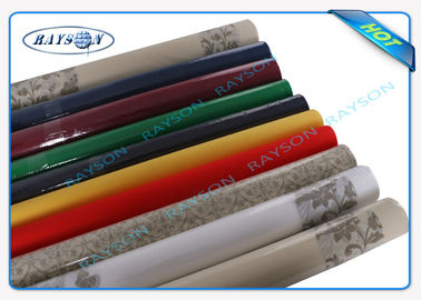 Packed In Roll Pantone Color Non Woven Disposable Table Cloths 45g 50g 60g 70g Weight