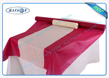 Dark Blue Color 60gram Oil / Penetration Resistant PP / PE Coated Tablecloth For Household