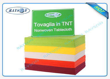 Various Colors 120cm * 140 cm Heat Resistant Home Used Antifouling No Odor TNT Tablecloth