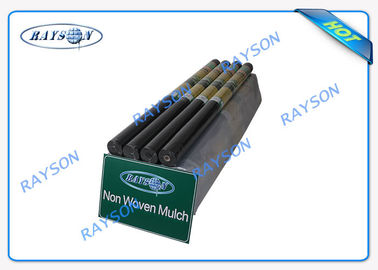 Black / White Color Wide Width Join Garden Weed Control Fabric , Agriculture Non Woven Cover