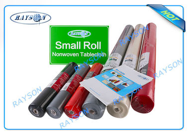 Shrink Film Packing Non Woven Tablecloth In Small Roll For Restaurant / Party