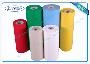 Red Yellow PP Spunbond Non Woven Polypropylene Fabric With 6 Production Lines