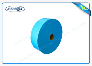 Hydrophilic and non toxic SSP spun bond non woven medical fabric blue / green 25gr