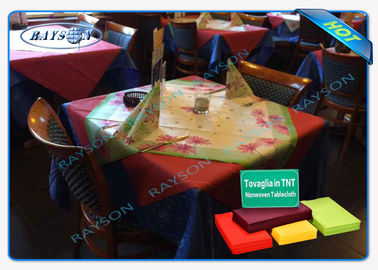 Full Range Color Disposable Tablecloth Made from PP Non woven fabric with Customized Printing