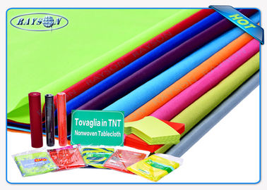 Multi / Panton Colors Spunbond Non Woven Tablecloth Tnt Fabric With OEKOTEX Certificate