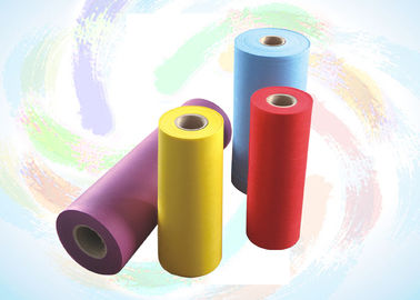 100% Polypropylene Spunbond Nonwoven Fabric , Embossed Colorful PP Non Woven