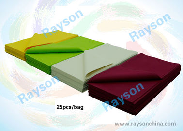 Colorful Printed Spunbond Non Woven Tablecloth For Restaurant / Hotel