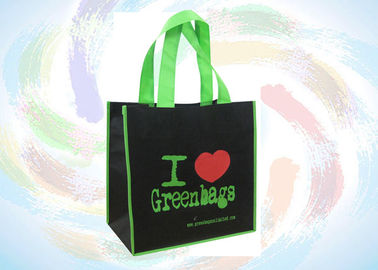 Folding Recycled PP Non Woven Shopping Bags Black or Customized