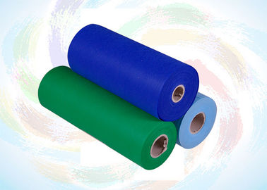 Green / Orange Customized 	Polypropylene Non Woven Fabric for Bag , Upholstery , Packing Materials