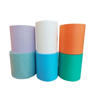 100% Polypropylene Rainbow Color Spunbond Non Woven Fabric For 3ply Face Mask