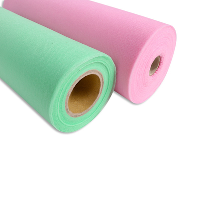 Dispoable Spunbond Non Woven Massage Table Bed Sheet With Facial Hole Pink Blue Color