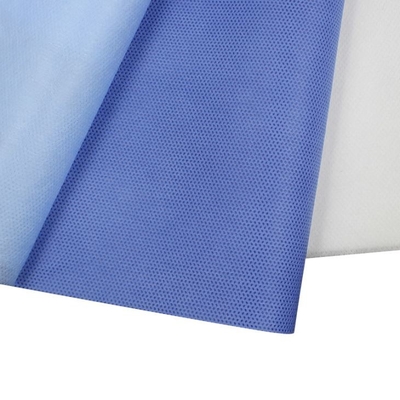 Anti Static Medical Blue SMS Non Woven Fabric 80gram For Protective Cloth