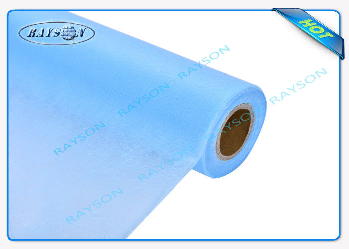 40GSM Disposable  Blue / White Furniture Non Woven Fabric Anti - Bacterial for Medical Use