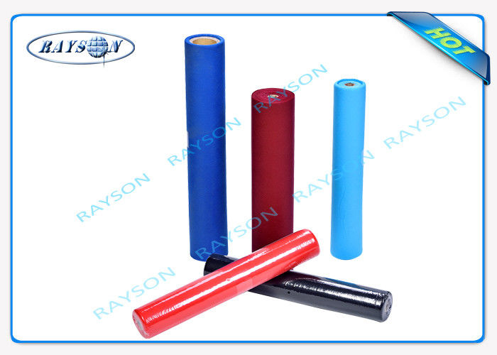 Blue / Red Polypropylene Non Woven Tablecloth , Custom Table Runner 50cm Width