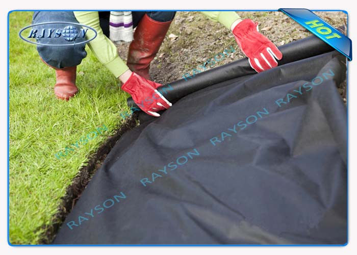 Environmental Black Weed Control Fabric For Vegetable Garden Agriculture Non Woven Cover