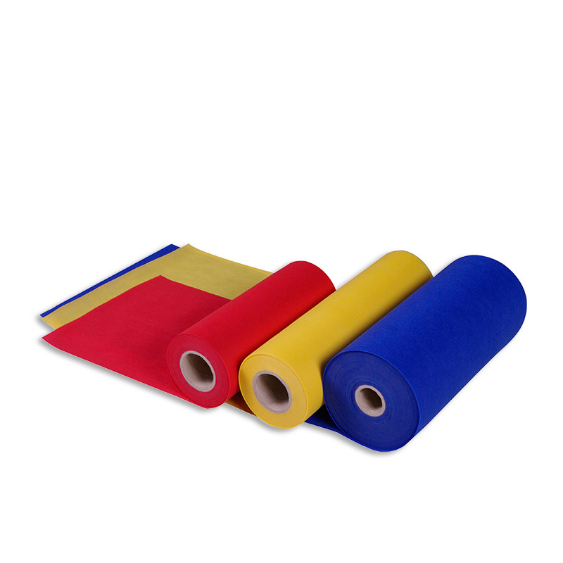 Red Blue Yellow PP Spunbond Non Woven Fabric Rolls For Shopping Bags
