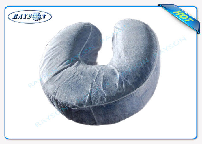 U - Shaped Disposable Non Woven Fabric Bags Comfortable Neck Guard Non Woven Pillow Cover