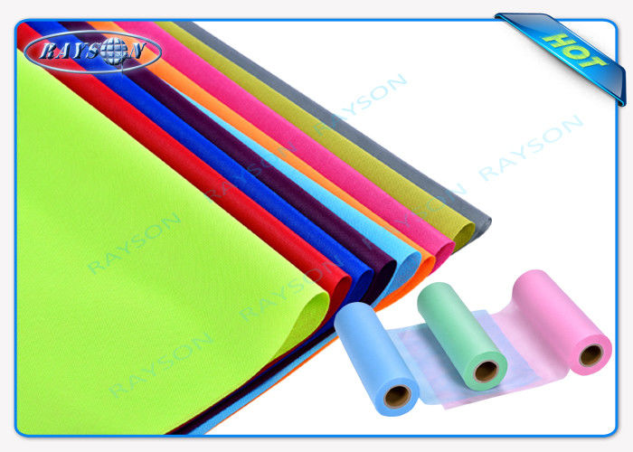 Multi Gram PP Spunbond Non Woven Fabric Blue / White / Green Color 2-320cm Width Hometile