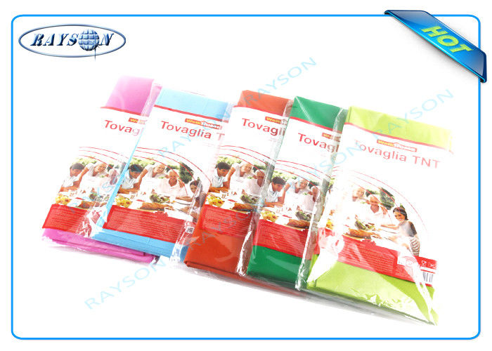Multi Colors / Multi Gram / 30-80 Gram Spunbond PP Non Woven Tablecloth / Table Cover