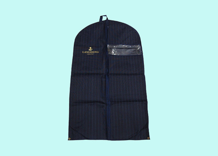 Durable Non Woven Fabric Garment Bag for Men's Suit Storage , Dustproof Non Woven Fabric Bags