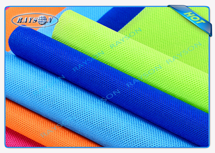 Green / Blue Package Material Polypropylene Non Woven Fabric Spunbond ...